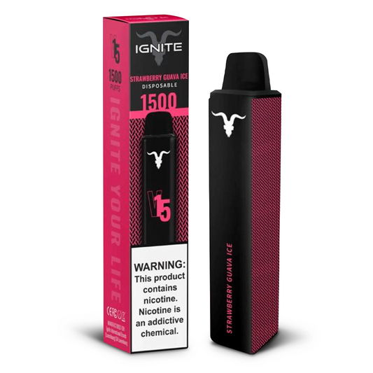 "V15" Vape Desechable - Strawberry Guava Ice